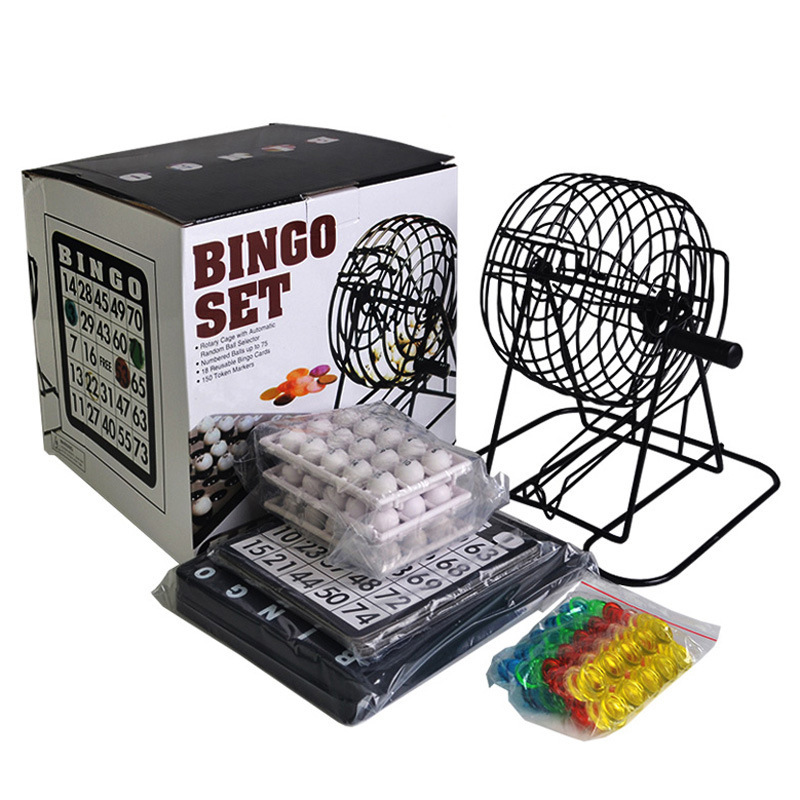 Party Games For Large Groups - Mesin Bingo Lottery baja Set kandang