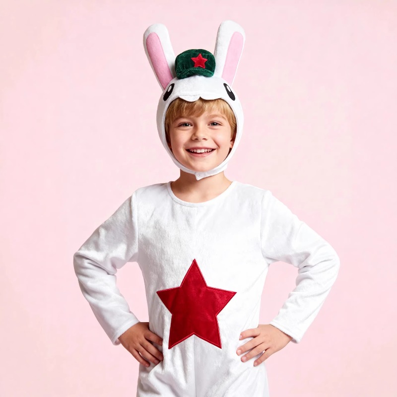Party Games Easter For Kids - Kostum Paskah Putih Anak-anak dengan Ekor