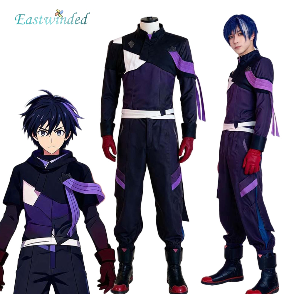 Party Games Online - Kostum Pakaian Seragam Ungu Cosplay Game
