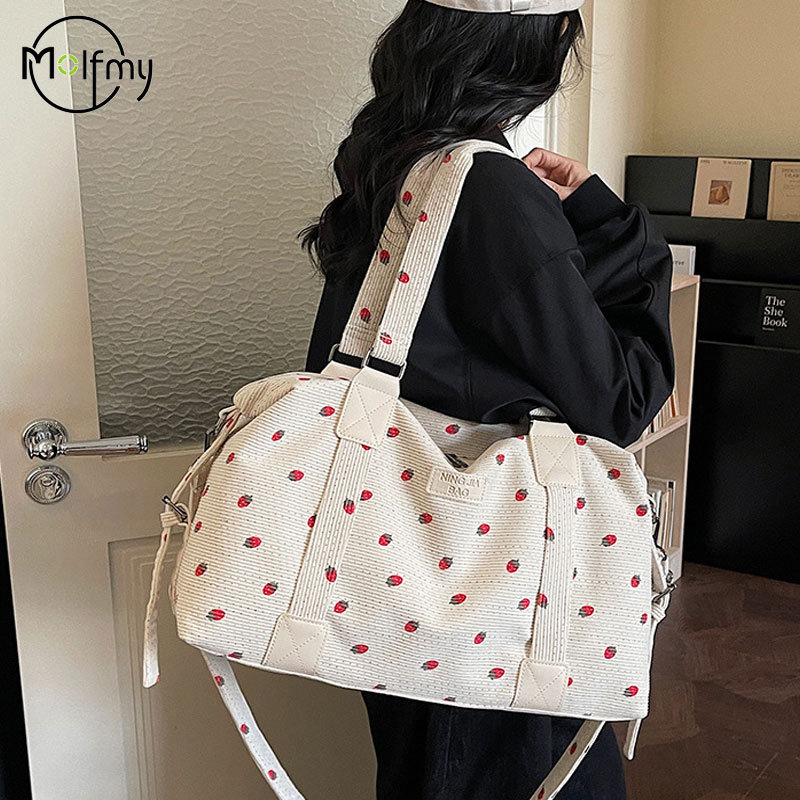 Sack Race Bag - Tas Tote Travel Korduroi Tas Tangan