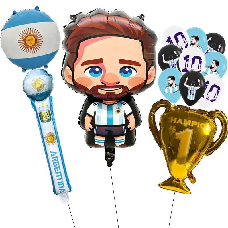 Party Games Easter For Kids - Balon Tema Sepak Bola Messi Dekorasi