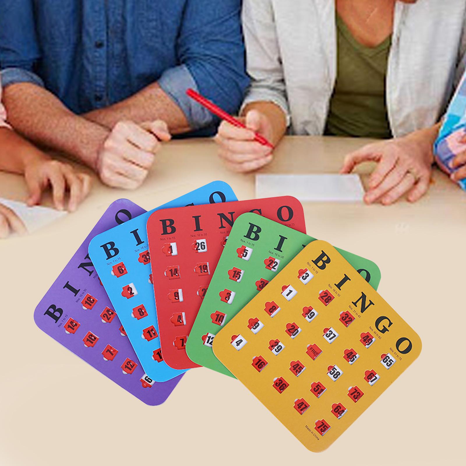 Party Games For Large Groups - 5 Buah Karton Bingo Cetak Besar