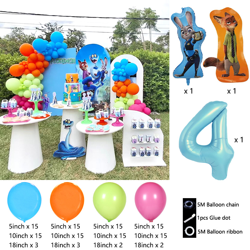 Set Rangkaian Balon Tema Zooto - Zootopia Party Games ulasan dan harga
