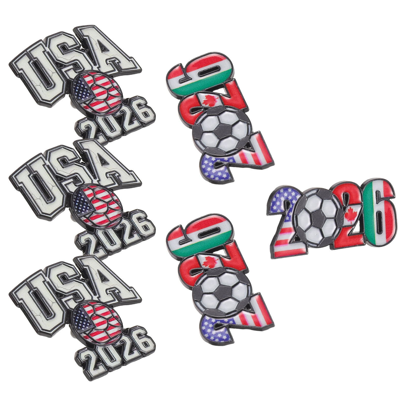 6Pcs Pin Kerah Sepak Bola Loga - Party Games Usa ulasan dan harga