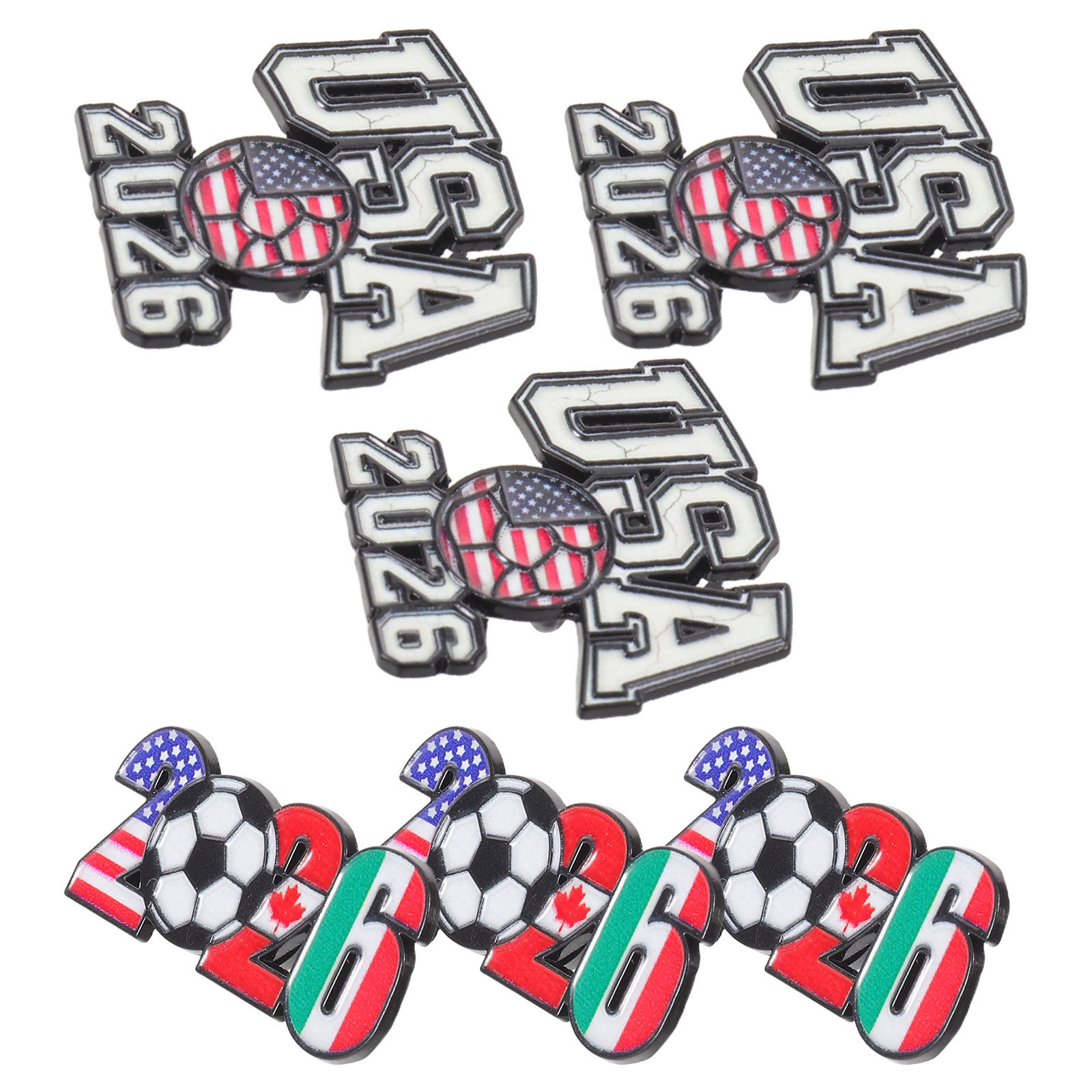 6Pcs Pin Kerah Sepak Bola Loga - Party Games Usa ulasan dan harga