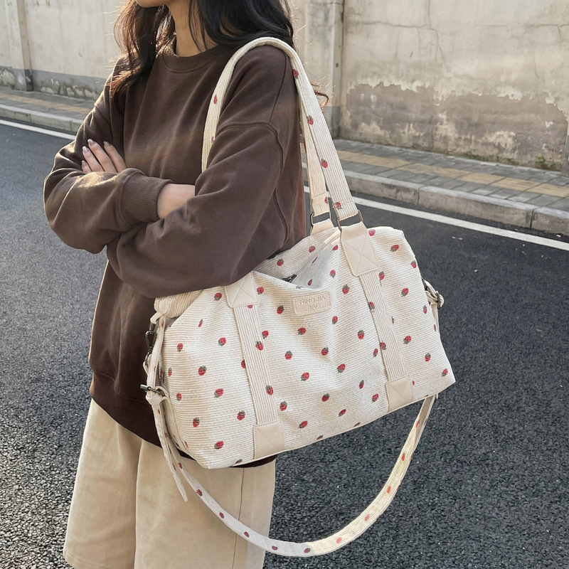 Tas Tote Travel Korduroi Tas T - Sack Race Bag ulasan dan harga