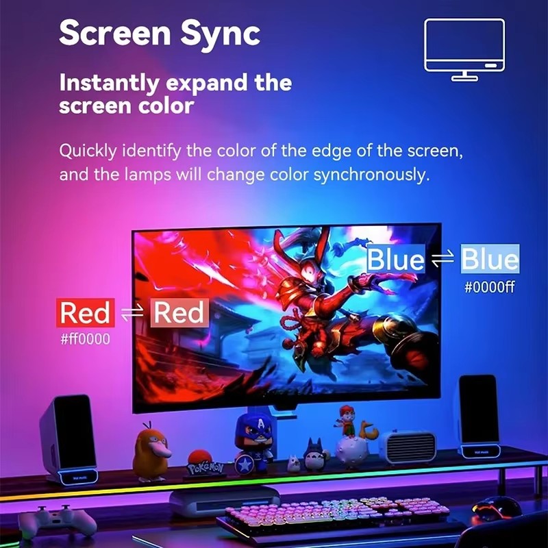 Lampu Gaming RGB Strip Lampu L - Party Games App ulasan dan harga