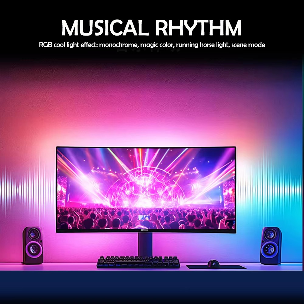 Lampu Gaming RGB Strip Lampu L - Party Games App ulasan dan harga