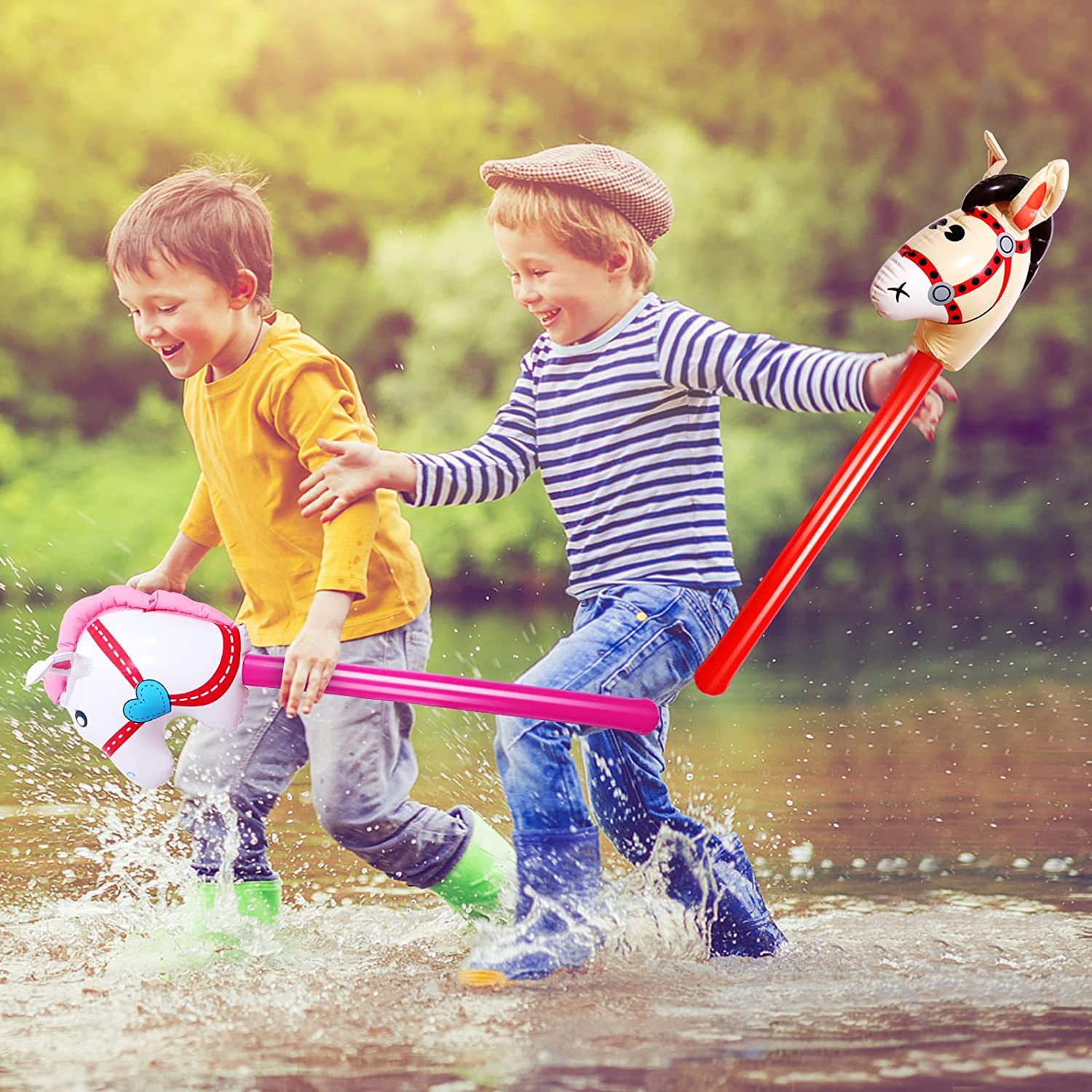Tongkat kepala kuda tiup, balo - Party Games Easter For Kids ulasan dan harga