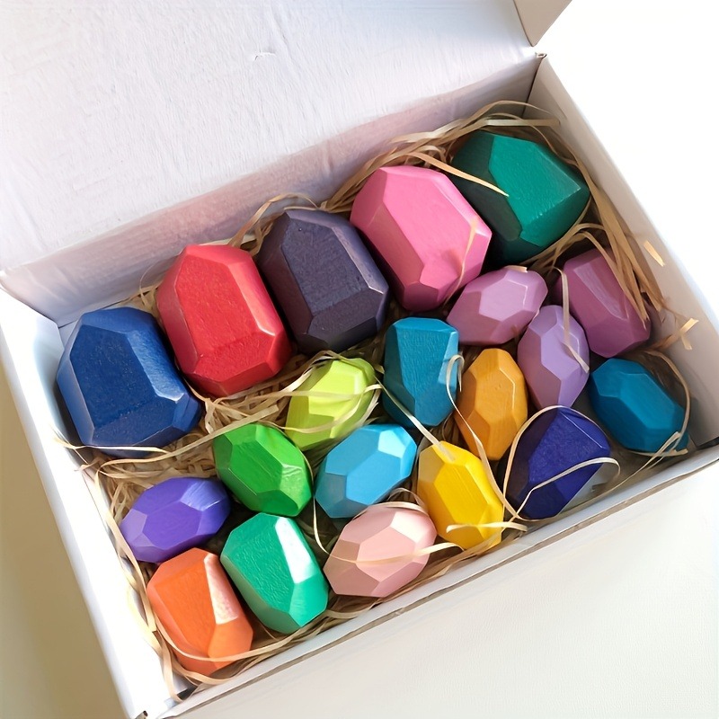 20pcs Batu Keseimbangan Kayu B - Party Games Easter For Kids ulasan dan harga