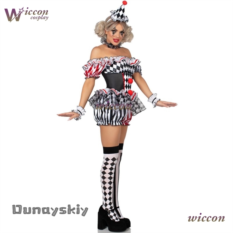 Kostum Cosplay Badut Wanita Pa - Party Games Online ulasan dan harga