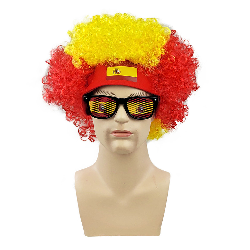 Set Wig Afro Bendera AS + Kaca - Party Games Usa ulasan dan harga