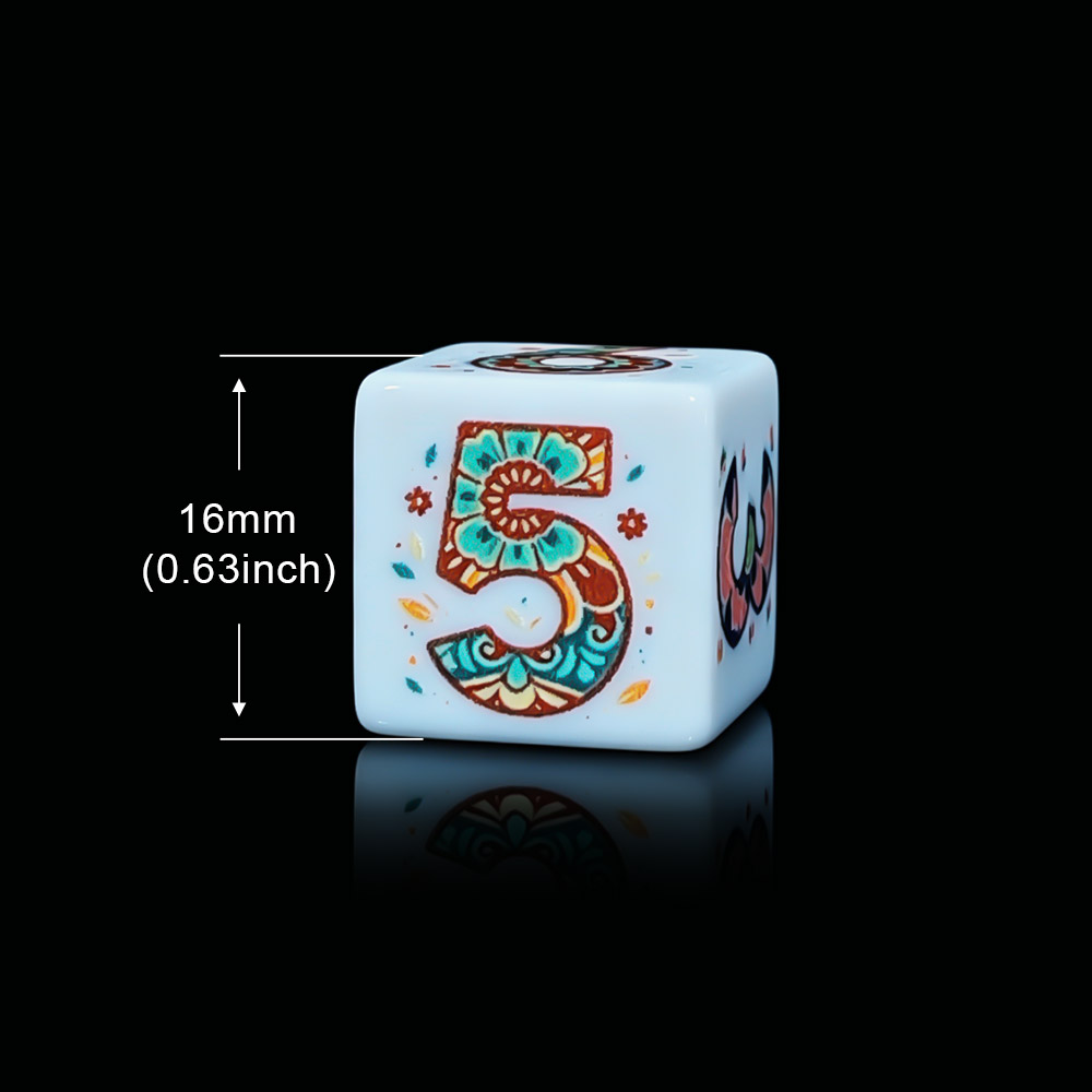 12 Buah Dadu D6 Bermotif Manda - Party Games App ulasan dan harga